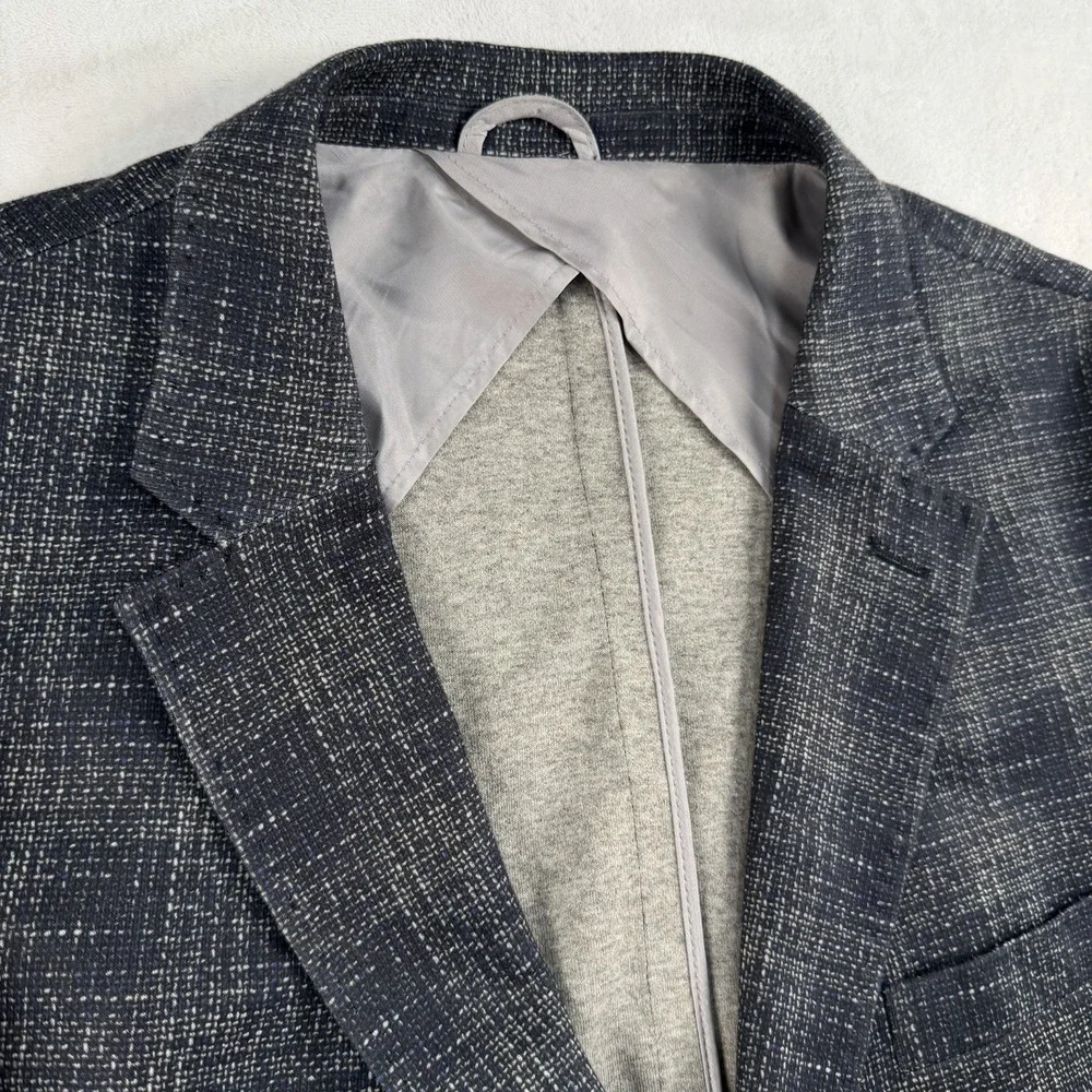 Johnnie O Plaid Blazer Sport Jacket Men's 48L Unstructured Woven Unlined Light